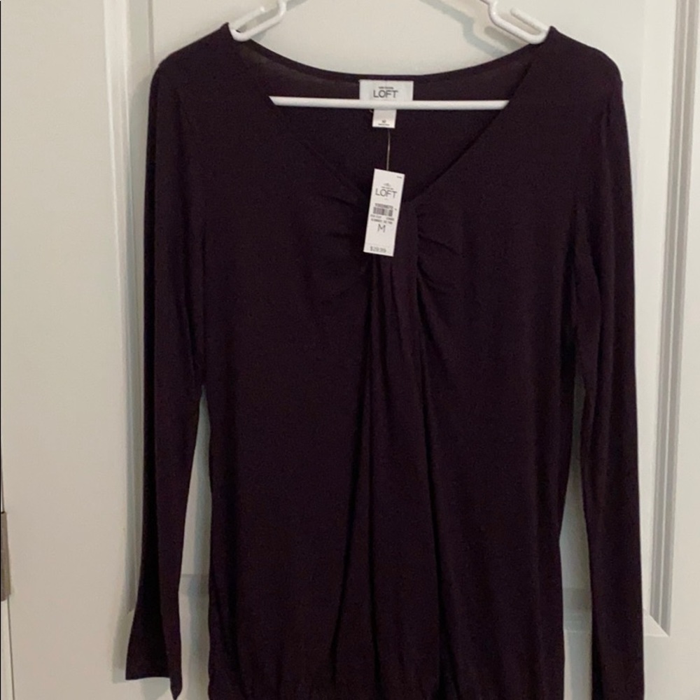 Loft Dark purple shirt
